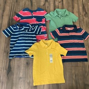 Bundle of boys size 7 tops, one NWT, the rest barely worn, maybe once. Bc, kids.